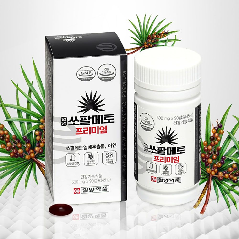 [ILYANG Pharmaceutical] Han Saw Palmetto Premium Men Prostate Health Zinc Immune Support 90 Capsules 3 Month Supply _ Made in Korea
